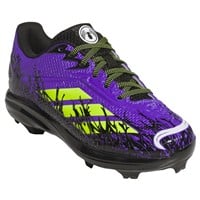 adidas Youth Adizero Electric 2.0 TPU SE Spiderman Molded Baseball Cleat, Purple/Black