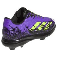 adidas Youth Adizero Electric 2.0 TPU SE Spiderman Molded Baseball Cleat, Purple/Black