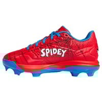 adidas Youth Adizero Electric 2.0 TPU SE Spiderman Molded Baseball Cleat, Red/Blue