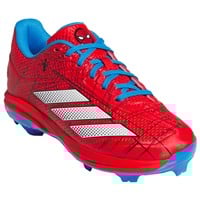 adidas Youth Adizero Electric 2.0 TPU SE Spiderman Molded Baseball Cleat, Red/Blue