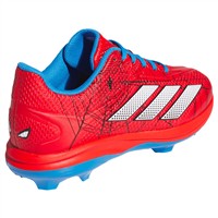 adidas Youth Adizero Electric 2.0 TPU SE Spiderman Molded Baseball Cleat, Red/Blue
