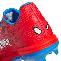 adidas Youth Adizero Electric 2.0 TPU SE Spiderman Molded Baseball Cleat, Red/Blue