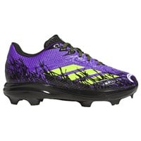 adidas Youth Adizero Electric 2.0 TPU SE Spiderman Molded Baseball Cleat, Purple/Black