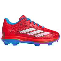 adidas Youth Adizero Electric 2.0 TPU SE Spiderman Molded Baseball Cleat, Red/Blue