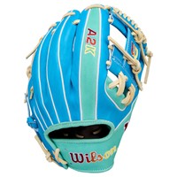Wilson A2K 1786 11.5 Baseball Glove (WBW104147115), Green/Blue