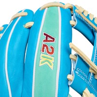 Wilson A2K 1786 11.5 Baseball Glove (WBW104147115), Green/Blue