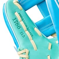 Wilson A2K 1786 11.5 Baseball Glove (WBW104147115), Green/Blue