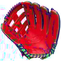 Wilson A2K 1810 12.75 Baseball Glove (WBW1041511275), Purple/Red/Green