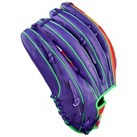 Wilson A2K 1810 12.75 Baseball Glove (WBW1041511275), Purple/Red/Green