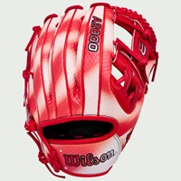 Wilson A2000 Zach Neto SS G M 11.75 Baseball Glove (WBW1041341175), Red/White