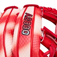 Wilson A2000 Zach Neto SS G M 11.75 Baseball Glove (WBW1041341175), Red/White