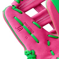 Wilson A2000 Jose Ramirez Game Model 12 Baseball Glove (WBW10413512), Pink/Green