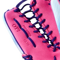 Wilson A2000 OT7 SuperSkin 12.75 Baseball Glove (WBW1041361275), Pink/Blue