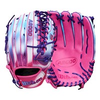 Wilson A2000 OT7 SuperSkin 12.75 Baseball Glove (WBW1041361275), Pink/Blue