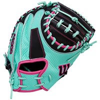 Wilson A2000 M23 SuperSkin 33.5 Baseball Catchers Glove (WBW104142335), Black/Green