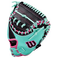Wilson A2000 M23 SuperSkin 33.5 Baseball Catchers Glove (WBW104142335), Black/Green