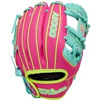 Wilson A2000 DP15 Pedroia Fit 11.5 Baseball Glove (WBW104143115), Green/Yellow