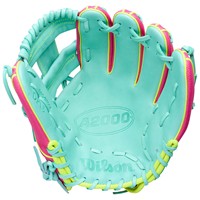 Wilson A2000 DP15 Pedroia Fit 11.5 Baseball Glove (WBW104143115), Green/Yellow