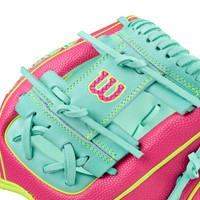 Wilson A2000 DP15 Pedroia Fit 11.5 Baseball Glove (WBW104143115), Green/Yellow