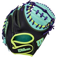 Wilson A2000 PF33 Pedroia Fit 33 Baseball Catchers Glove (WBW10414533), Green/Black/Yellow
