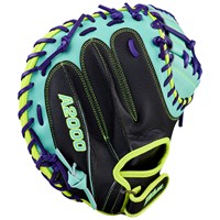 Wilson A2000 PF33 Pedroia Fit 33 Baseball Catchers Glove (WBW10414533), Green/Black/Yellow