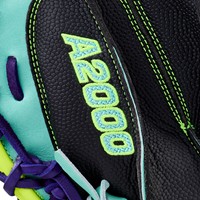 Wilson A2000 PF33 Pedroia Fit 33 Baseball Catchers Glove (WBW10414533), Green/Black/Yellow