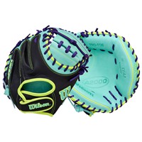 Wilson A2000 PF33 Pedroia Fit 33 Baseball Catchers Glove (WBW10414533), Green/Black/Yellow