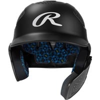 Rawlings RX2 Series Batting Helmet w/ Reversible & Adjustable Jaw Guard, Black