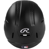 Rawlings RX2 Series Batting Helmet w/ Reversible & Adjustable Jaw Guard, Black