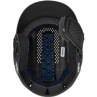 Rawlings RX2 Series Batting Helmet w/ Reversible & Adjustable Jaw Guard, Black