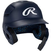 Rawlings RX2 Series Batting Helmet w/ Reversible & Adjustable Jaw Guard, Navy