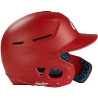 Rawlings RX2 Series Batting Helmet w/ Reversible & Adjustable Jaw Guard, Scarlet