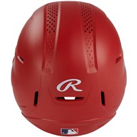 Rawlings RX2 Series Batting Helmet w/ Reversible & Adjustable Jaw Guard, Scarlet