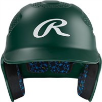 Rawlings RX2 Series Matte Batting Helmet, Dark Green