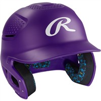 Rawlings RX2 Series Matte Batting Helmet, Purple