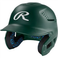 Rawlings RX2 Series Matte Batting Helmet, Dark Green