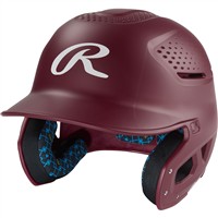 Rawlings RX2 Series Matte Batting Helmet, Maroon