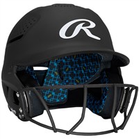 Rawlings RX2 Series Matte Fastpitch Batting Helmet, Black