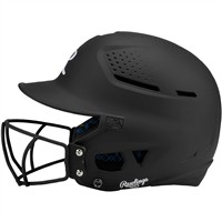 Rawlings RX2 Series Matte Fastpitch Batting Helmet, Black