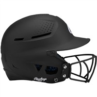 Rawlings RX2 Series Matte Fastpitch Batting Helmet, Black