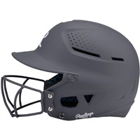 Rawlings RX2 Series Matte Fastpitch Batting Helmet, Charcoal