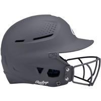 Rawlings RX2 Series Matte Fastpitch Batting Helmet, Charcoal