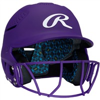 Rawlings RX2 Series Matte Fastpitch Batting Helmet, Purple