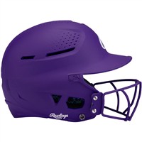Rawlings RX2 Series Matte Fastpitch Batting Helmet, Purple