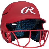 Rawlings RX2 Series Matte Fastpitch Batting Helmet, Scarlet