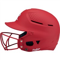 Rawlings RX2 Series Matte Fastpitch Batting Helmet, Scarlet