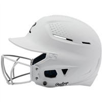 Rawlings RX2 Series Matte Fastpitch Batting Helmet, White