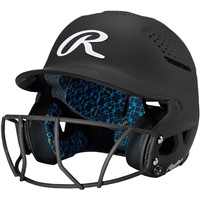 Rawlings RX2 Series Matte Fastpitch Batting Helmet, Black
