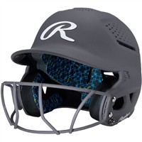Rawlings RX2 Series Matte Fastpitch Batting Helmet, Charcoal