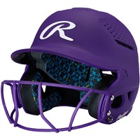 Rawlings RX2 Series Matte Fastpitch Batting Helmet, Purple